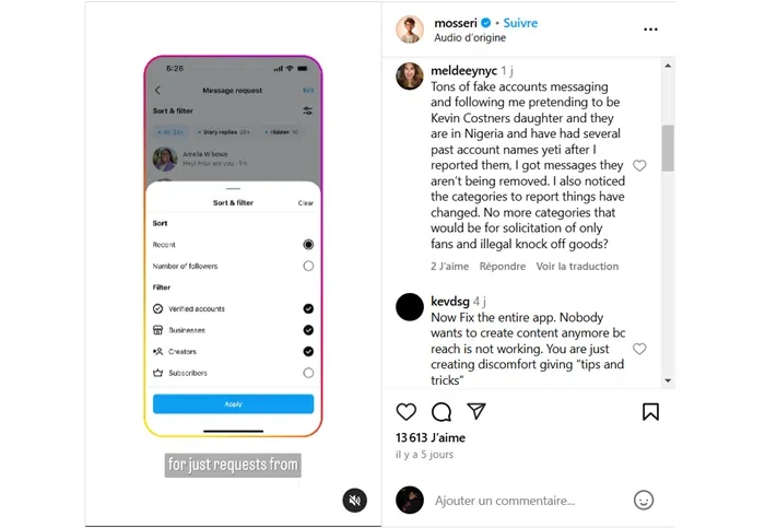 Filtres DM Instagram : Gagnez du temps et boostez votre engagement